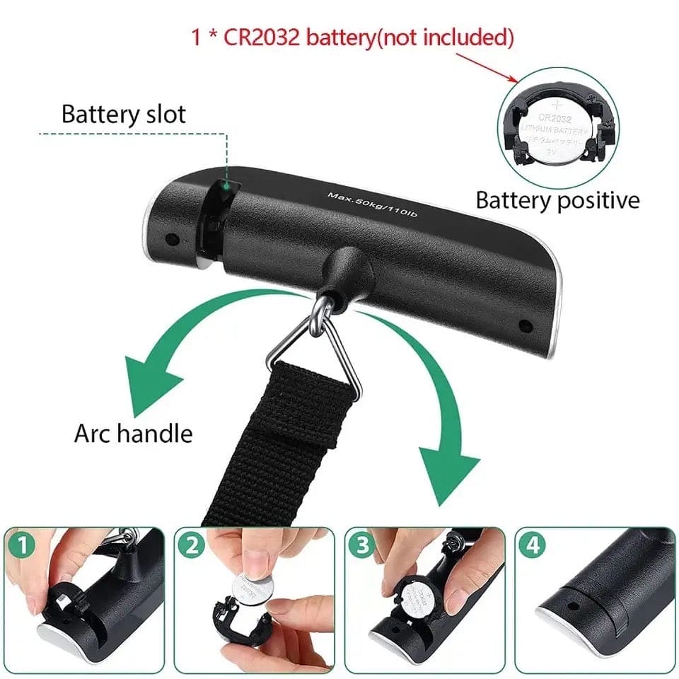 Electric Luggage Scale, Portable Digital Scale, Travel Weighs Baggage Bag Weight Balance Tool, Portable LCD Digital Hanging Scale, Portable Digital Travel Scales for Suitcases And Bags Electric Luggage Scale, Portable Digital Scale, Travel Weighs Baggage Bag Weight Balance Tool, Portable LCD Digital Hanging Scale, Portable Digital Travel Scales for Suitcases And Bags